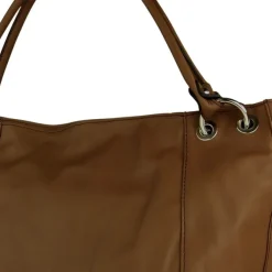 Toscanto Damen Henkeltasche Leder Tasche helltaupe braun OTT128SC