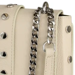 Toscanto Damen Jugend Abendtasche Leder Tasche beige weiß OTT143UC
