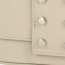 Toscanto Damen Jugend Abendtasche Leder Tasche beige weiß OTT143UC