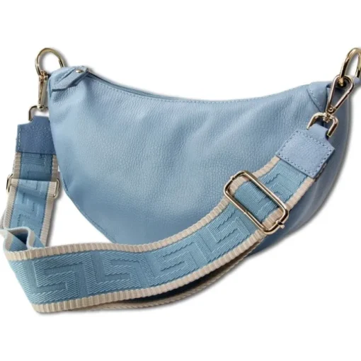 Toscanto Damen Jugend Citytasche Leder Tasche hellblau OTT823BF