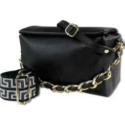 Toscanto Damen Jugend Citytasche Leder Tasche schwarz OTT818US