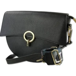 Toscanto Damen Jugend Citytasche Leder Tasche schwarz OTT824US