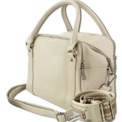 Toscanto Damen Jugend Citytasche Leder Tasche beige OTT822UI
