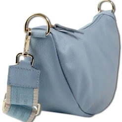Toscanto Damen Jugend Citytasche Leder Tasche hellblau OTT823BF
