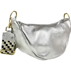 Toscanto Damen Jugend Citytasche Leder Tasche silber OTT823BJ