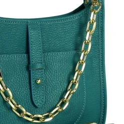 Toscanto Damen Jugend Citytasche Leder Tasche türkis OTT158UT