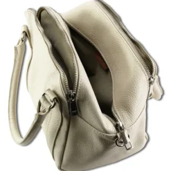 Toscanto Damen Jugend Citytasche Leder Tasche beige OTT822UI
