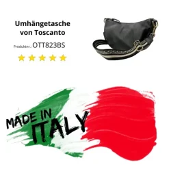 Toscanto Damen Jugend Citytasche Leder Tasche schwarz OTT823BS