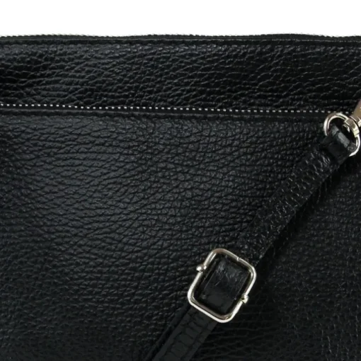 Toscanto Damen Jugend Handgelenktasche Leder Tasche schwarz OTT816US