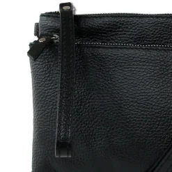 Toscanto Damen Jugend Handgelenktasche Leder Tasche schwarz OTT816US
