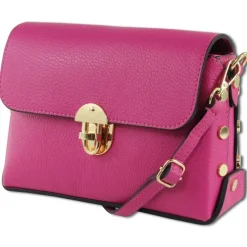 Toscanto Damen Leder Tasche fuchsia pink OTT808UP