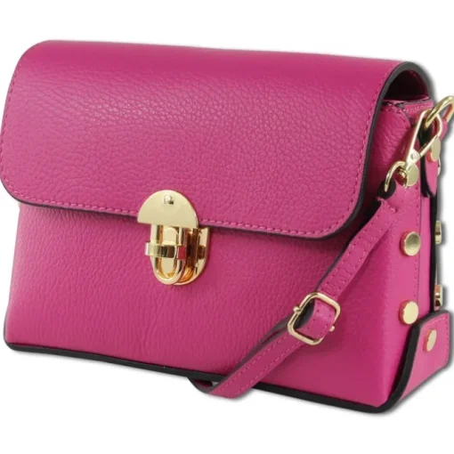 Toscanto Damen Leder Tasche fuchsia pink OTT808UP