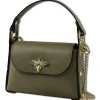 Toscanto Damen Leder Tasche graugrün dunkeltaupe OTT831UN2