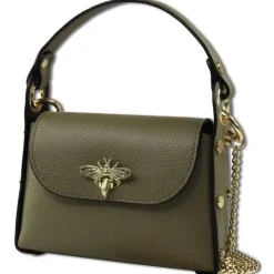 Toscanto Damen Leder Tasche graugrün dunkeltaupe OTT831UN2