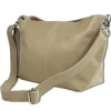 Toscanto Damen Leder Tasche taupe beige OTT829SN