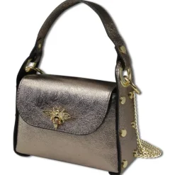 Toscanto Damen Leder Tasche bronze metallic braun OTT831UN3