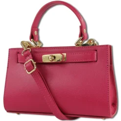 Toscanto Damen Leder Tasche pink fuchsia OTT812UP