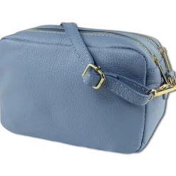 Toscanto Damen Leder Tasche hellblau OTT809UH