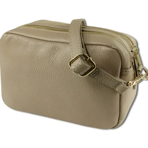 Toscanto Damen Leder Tasche beige taupe OTT809UN