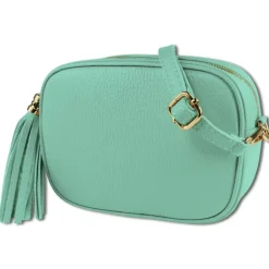 Toscanto Damen Leder Tasche türkis OTT811UT