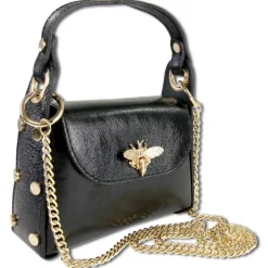 Toscanto Damen Leder Tasche schwarz metallic OTTM805UM