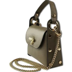 Toscanto Damen Leder Tasche graugrün dunkeltaupe OTT831UN2