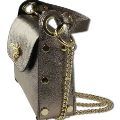 Toscanto Damen Leder Tasche bronze metallic braun OTT831UN3