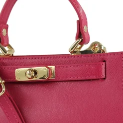 Toscanto Damen Leder Tasche pink fuchsia OTT812UP