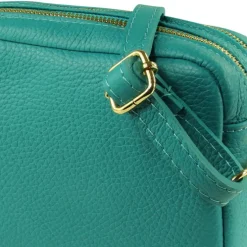 Toscanto Damen Leder Tasche türkis OTT809UT
