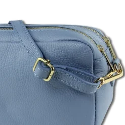 Toscanto Damen Leder Tasche hellblau OTT809UH