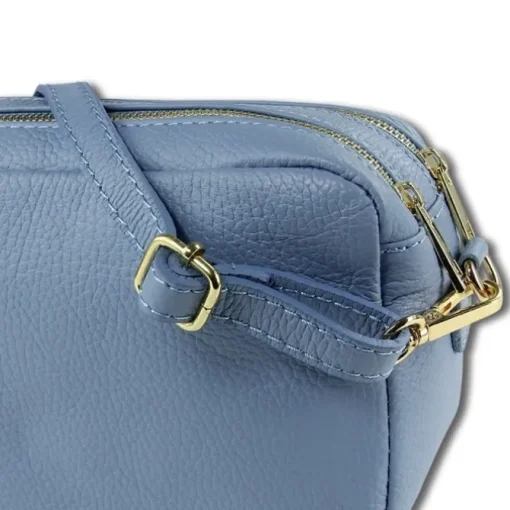 Toscanto Damen Leder Tasche hellblau OTT809UH