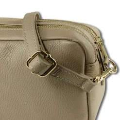 Toscanto Damen Leder Tasche beige taupe OTT809UN