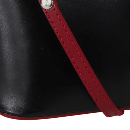 Toscanto Damen Leder Tasche schwarz rot OTT109US