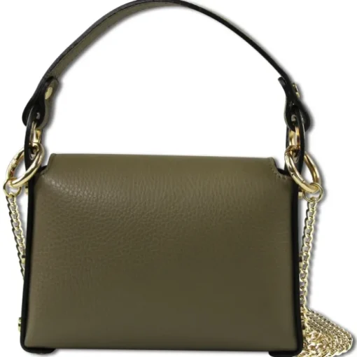 Toscanto Damen Leder Tasche graugrün dunkeltaupe OTT831UN2
