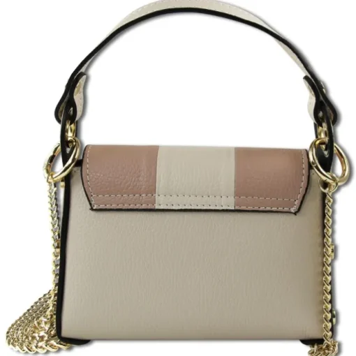 Toscanto Damen Leder Tasche beige rosa OTT833UIA