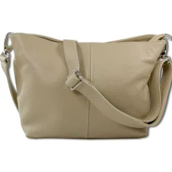 Toscanto Damen Leder Tasche taupe beige OTT829SN
