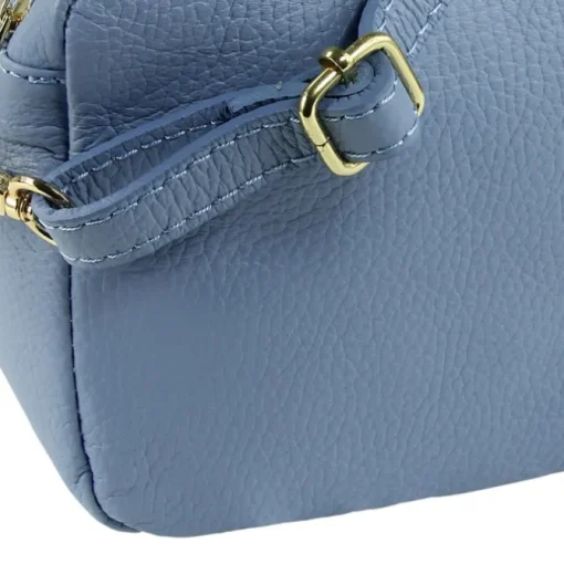 Toscanto Damen Leder Tasche hellblau OTT809UH