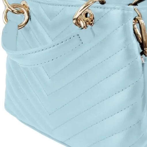Toscanto Damen Leder Tasche hellblau OTTM810UH