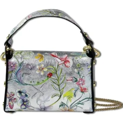 Toscanto Damen Leder Tasche silber farbig OTT832UJF