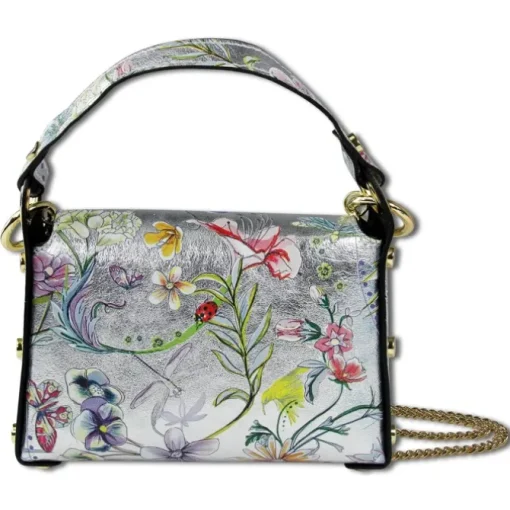 Toscanto Damen Leder Tasche silber farbig OTT832UJF