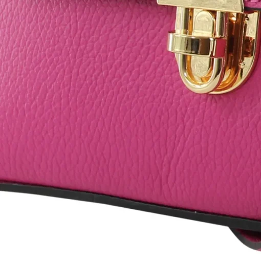Toscanto Damen Leder Tasche fuchsia pink OTT808UP