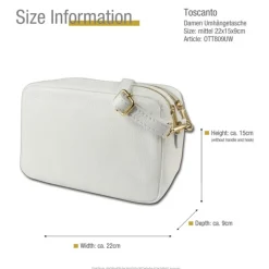 Toscanto Damen Leder Tasche weiß OTT809UW
