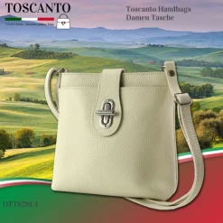 Toscanto Damen Leder Tasche beige OTT828UI