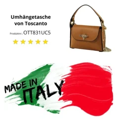 Toscanto Damen Leder Tasche hellbraun tan OTT831UC5