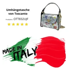 Toscanto Damen Leder Tasche silber farbig OTT832UJF