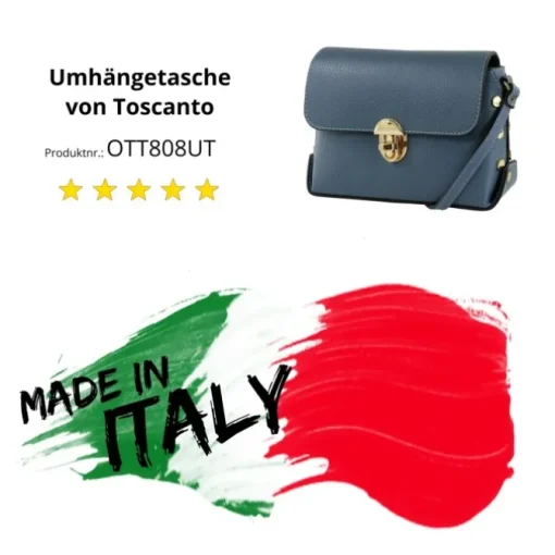 Toscanto Damen Leder Tasche türkis OTT808UT