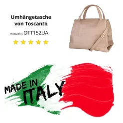 Toscanto Damen Leder Tasche rosa OTT152UA