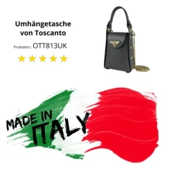 Toscanto Damen Leder Tasche grau OTT813UK