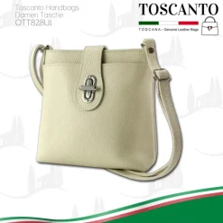 Toscanto Damen Leder Tasche beige OTT828UI