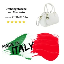 Toscanto Damen Leder Tasche weiß OTTM807UW